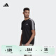 adidas休閑舒適上衣圓領(lǐng)短袖T恤男裝阿迪達斯官方輕運動(dòng) 黑色/白   2XL