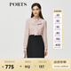 PORTS寶姿秋冬女裝新款假兩件時(shí)尚通勤連衣裙ALM9D065NPP066 粉紅色-1 S (4)