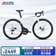喜德盛（xds）公路自行車RC618鋁合金車架SORA/TIAGRA變速桶軸輪組 銀/白（SORA變速） 700*510(身高175-185cm)