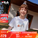 FILA【竹林多彩T】斐樂童裝兒童抗菌短袖T恤2025年夏季男女童上衣
