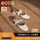 愛(ài)步（ECCO）涼鞋女 25年夏季新款平底方頭穆勒單鞋 安妮208573 石灰色38