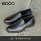 愛步（ECCO）樂福鞋男 舒適簡約輕盈一腳蹬休閑皮鞋男 里斯622144 黑色39