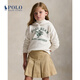 Polo Ralph Lauren 拉夫勞倫 女童 25秋Polo Bear起絨布連帽衫RL43612 100-多色 100 (3)