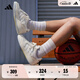 adidas ENTRAP美式校園風(fēng)低幫運動(dòng)板鞋少年感復古籃球鞋阿迪達斯 米白色/灰色   37