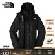 北面（The North Face）三合一沖鋒衣女戶(hù)外運動(dòng)抓絨內膽防水保暖外套秋冬上新預|7QW6 4H0/黑色 L/165（建議拍大一碼）