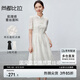 尚都比拉新中式蕾絲連衣裙女2025夏季國(guó)風(fēng)女裝氣質(zhì)顯瘦拼接裙子 白色 S