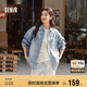 森馬（Semir）森柔牛仔|商場(chǎng)同款牛仔襯衫女oversize春季2025襯衣103125105002