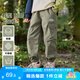 左西男童工裝褲兒童褲子春秋款2025新款日系戶外運(yùn)動(dòng)束腳褲 綠色 130