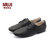 無(wú)印良品（MUJI）女式 不易疲勞 皮革 綁帶鞋 女鞋鞋子 25年春季 EJB01A5S 黑色 24 /38碼