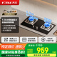 方太（FOTILE）燃?xì)庠铍p灶 家用臺(tái)式嵌入式兩用灶具 一級(jí)能效全進(jìn)風(fēng)大火力天然氣液化氣灶 熄火保護(hù)六重防爆 【TH32B】5.0KW猛火灶