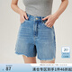 范思藍(lán)恩范思藍(lán)恩時髦高街出行帥氣牛仔短褲女2024夏季新款高腰褲子12480 牛仔藍(lán) S