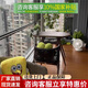 紫葉（ziye）陽臺休閑桌椅藤椅組合現(xiàn)代簡約椅子喝茶桌椅一桌兩椅藤椅三件套