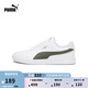 彪馬（PUMA）經(jīng)典復(fù)古透氣小白鞋男女運(yùn)動(dòng)百搭休閑板鞋SHUFFLE309668 白-軍綠色-灰色-金色-27 43