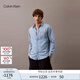 Calvin KleinJeans【明星同款】25早秋新款男復(fù)古ck輕薄純棉牛仔襯衫40BM796 N85-牛仔淺藍(lán) S