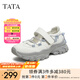 他她（TATA）粉色厚底瑪麗珍鞋女鞋運(yùn)動(dòng)風(fēng)休閑鞋2025春季新款CV901AQ5 白/灰/藍(lán) 36