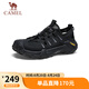 駱駝（CAMEL）輕盈透氣免系舒適軟彈城市戶外徒步?jīng)鲂?G15M342010 夜黑色 42