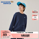 Skechers斯凱奇秋季新款童裝衛衣男女童字母印花上衣寬松舒適衛衣L325K004