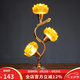 吉祥緣 三品蓮花燈 佛燈LED琉璃七彩家用長(zhǎng)明燈佛堂供具擺件 三星蓮花燈/支