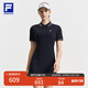 FILA 斐樂(lè )官方女裝連衣裙2025夏新款網(wǎng)球運動(dòng)簡(jiǎn)約基礎翻領(lǐng)修身連身裙 RD寶藍-NV S 160/80A/S