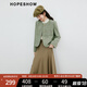 紅袖高級感小香風(fēng)短外套春秋季2024新款女裝正肩圓領(lǐng)名媛輕熟氣質(zhì)上衣 卡其綠385 S