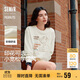 森馬（Semir）史努比系列衛衣女卡通落肩寬松衣服個(gè)性秋設計感圖案101524116009