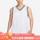 耐克NIKE男 運(yùn)動背心 籃球訓(xùn)練 柔軟舒適 FQ3708-100 白黑L