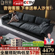簡(jiǎn)第意式極簡(jiǎn)風(fēng)帆船沙發(fā)客廳直排小戶(hù)型防貓抓懶人現代磨砂絨布藝沙發(fā) 【德國磨砂絨布】2.8米大四人位 【加厚乳膠座包+實(shí)木框架】