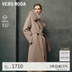 VEROMODA 毛呢大衣2024早秋新款狐貍毛領(lǐng)雙面呢純綿羊毛中長(cháng)款324327038