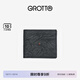 個(gè)樂(lè )經(jīng)典羊皮短款錢(qián)包手工真皮多卡位卡夾卡包情侶禮物 經(jīng)典黑（小男孩）