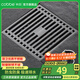卡貝（cobbe） 槍灰色地漏防臭器不銹鋼衛生間浴室長(cháng)條淋浴洗衣機銅磁懸浮芯 淋浴地漏【常規地漏芯】