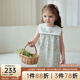 OAK FAMILY夏季2025新品女童無袖連衣裙大翻領(lǐng)寶寶裙子 鈴蘭物語 100 cm