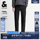 杰克·瓊斯（JACK&JONES）25年男裝秋冬褲子男直筒零壓褲加絨長褲商務(wù)休閑褲免燙易打理男褲 黑色037 四季款 36 185