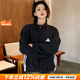 阿迪達(dá)斯（adidas）女裝夾克 25秋新款運(yùn)動(dòng)服跑步健身梭織上衣防風(fēng)休閑時(shí)尚立領(lǐng)外套 經(jīng)典黑/單層梭織/熱銷(xiāo)款 L 【170建議體重120-130斤】