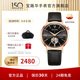 寶路華（BULOVA）手表男機械表歐美表男生禮物噴氣機系列全自動上鏈機芯皮帶97A171 97A171