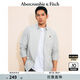 ABERCROMBIE & FITCH【爆款府綢】男裝25春夏美式經(jīng)典小麋鹿通勤長(cháng)袖襯衫KI125-5255 綠色條紋 L (180/108A)