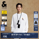 杰克·瓊斯（JACK&JONES）25年男裝秋季BSQ聯(lián)名長袖T恤男個(gè)性寬松休閑重磅純棉圓領(lǐng)打底衫 A06雪白色 常規(guī) M （175）
