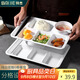 拜杰A5密胺餐具套裝白色防摔商用飯店四件套 餐盤+碗＋筷子＋勺