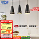 歐普（OPPLE）LED吊燈餐廳燈具三頭餐吊燈現(xiàn)代簡(jiǎn)約創(chuàng)意吧臺(tái) 繁星黑 另購(gòu)E27光源