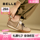 百麗（Belle）彩虹豆復(fù)古德訓(xùn)鞋女低跟輕便運(yùn)動(dòng)風(fēng)休閑鞋B2085AM5 杏色 38 (240mm)