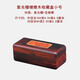 木韻江海紅木印章收納盒紅酸枝文玩玉石收藏盒私章書(shū)法章印鑒章印章盒木盒 大紅酸枝鑲癭木收藏盒小號