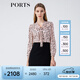 PORTS寶姿春夏新品女裝長(zhǎng)袖中長(zhǎng)連衣裙LM8D076MPS177 貝殼色印花 S (4)