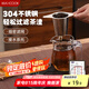 美廚（maxcook）304不銹鋼茶漏 過(guò)濾網(wǎng)濾茶器茶濾泡茶器茶隔茶葉茶水分離MCPJ7107