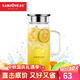 金灶（KAMJOVE） 耐熱玻璃冷水壺 大容量帶蓋涼水壺果汁壺玻璃壺 TP-501/1.2L