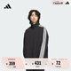 adidas拒水防潑休閑寬松夾克外套男裝阿迪達(dá)斯官方輕運(yùn)動(dòng) 黑色 L