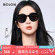 BOLON暴龍眼鏡楊紫同款韓版太陽鏡防曬墨鏡男女款七夕禮物送女友BL3113 C10-灰色/亮黑偏光