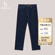 哈吉斯（HAZZYS）男裝 彈力寬松牛仔褲男ATDZP0BCI54 深藏青色DN 170/74A30