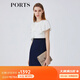 PORTS寶姿女裝春夏新品時(shí)尚Two-in-one疊片裝飾連衣裙LM8D198KWB008 丈青 M (6)