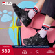FILA 斐樂貓爪鞋4代女鞋老爹鞋情侶運(yùn)動(dòng)鞋復(fù)古時(shí)尚休閑鞋網(wǎng)面透氣 【女款】黑-BK 37.5