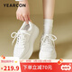 意爾康女鞋潮流大頭鞋學(xué)生厚底板鞋休閑運(yùn)動鞋 49905W白色36