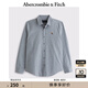 ABERCROMBIE & FITCH【爆款府綢】男裝25春夏美式經(jīng)典小麋鹿通勤長袖襯衫KI125-5255 藍色 S (175/92A)